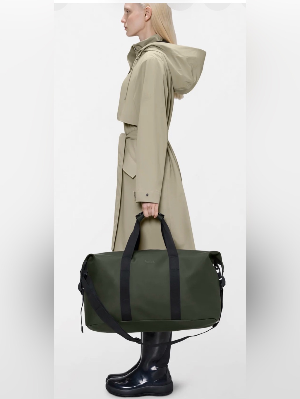 Nwt Unisex Hilo Weekend W3 Green Bag Duffel W/Black Straps Large